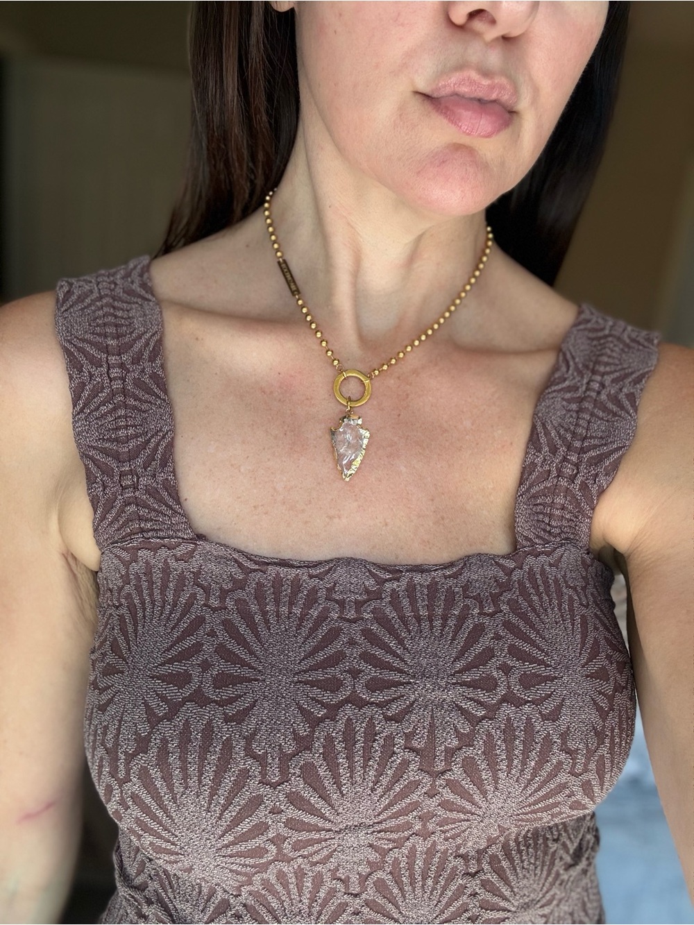 Rocking Vibe Juno Gold Arrow Necklace